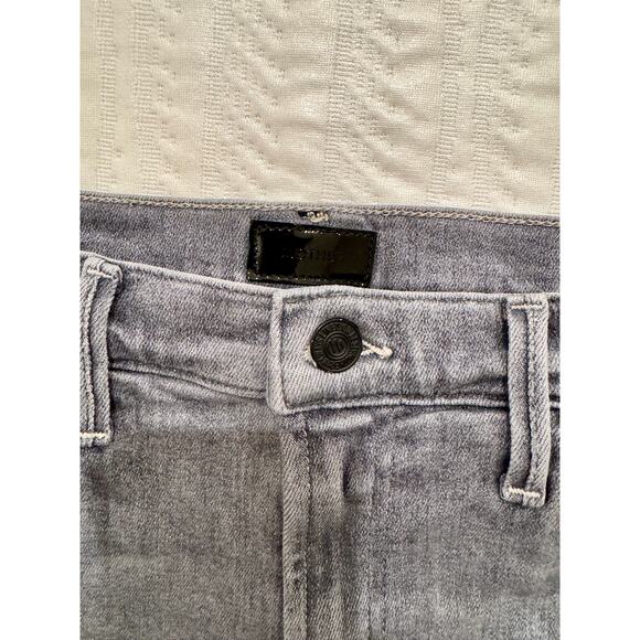 MOTHER Gray Denim Cutoff Shorts | The Hustler Roller Ankle | Size 32 - Picture 12 of 16